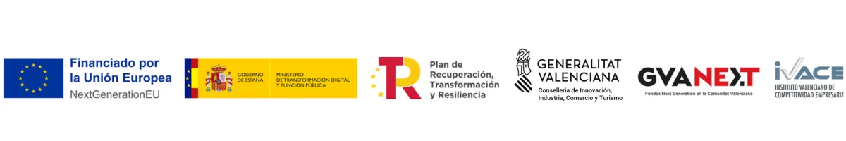 Funded by the European Union NextGenerationEU, Government of Spain, Recovery, Transformation and Resilience Plan, Generalitat Valenciana, GVA Next and IVACE